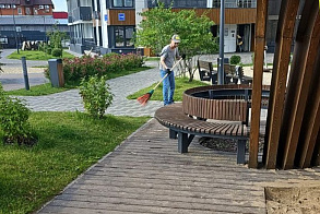Результаты благоустройства в ЖК «Уникум на Аделя Кутуя»